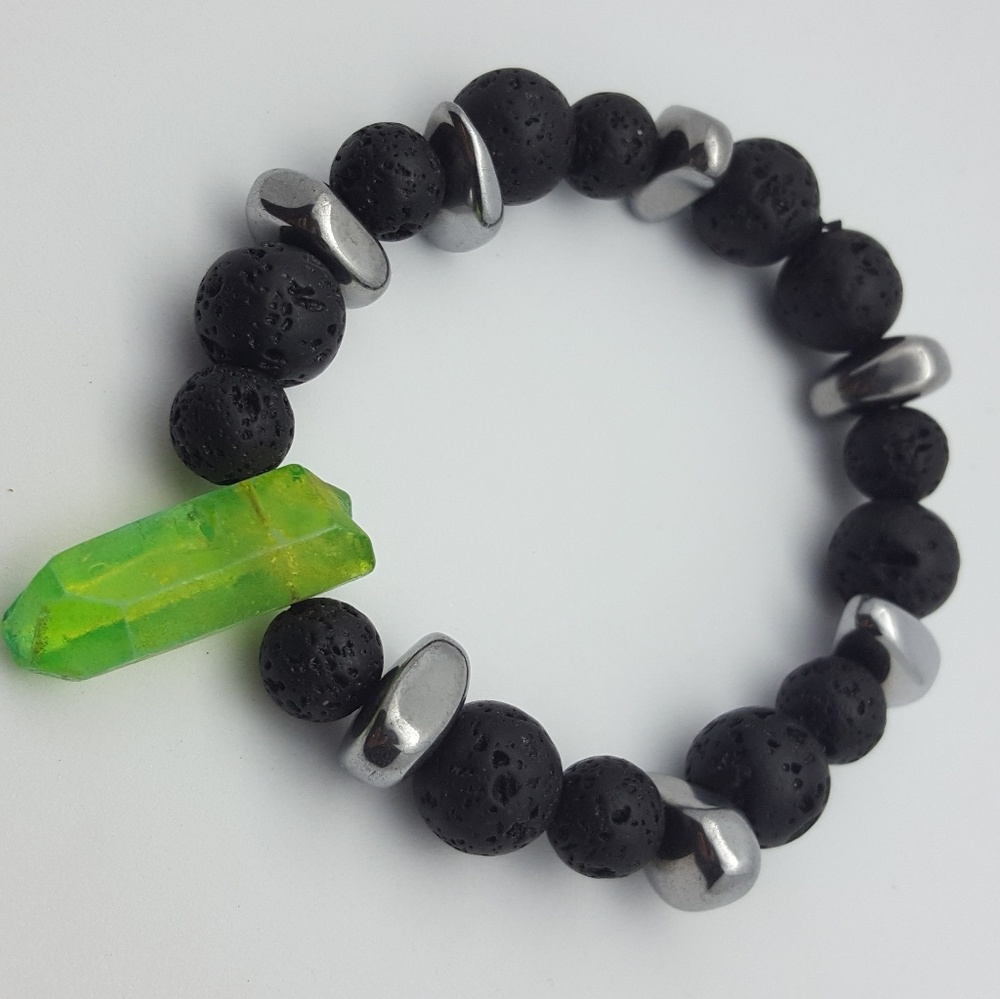 Essential oil diffusing bracelet Genuine Crystal - Picture 2 of 6